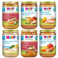HiPP BIO OBIADKI po 9 miesiącu MIX 6x220g