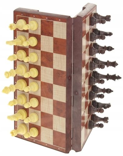 Szachy Warcaby Magnetyczne Klasyczne Duże na Magnes Gra 2w1 31x31 cm na Arena.pl