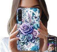 ETUI DO SAMSUNG A50 / A30S - KWIECISTE WZORY RÓŻEKWIATKI CASE + SZKŁO