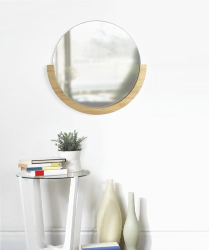 Umbra Lustro ścienne okrągłe DREWNO na Arena.pl