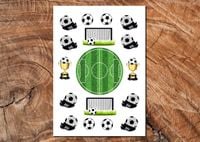 Wydruk cukrowy A4 piłka nożna 17 elem. DIY