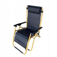 Leżak pozycjonowany Czarny ogród/balkon/plaża