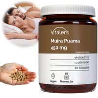 Vitaler's Muira Puama 450 mg Ekstrakt 10:1 Libido Seks Potencja 60 kapsułek
