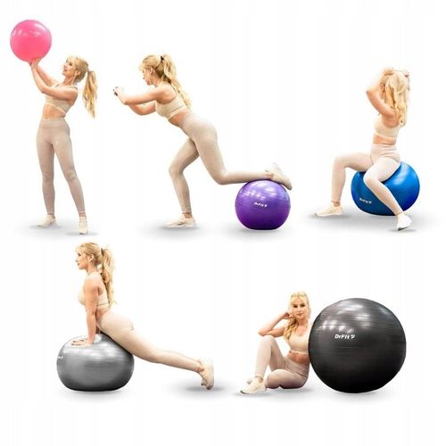 Piłka Gimnastyczna do Ćwiczeń 85 cm Fitness Joga Rehabilitacja DrFit na Arena.pl