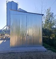 Garaż blaszany 3x12m brama dwuskrzydłowa drzwi okno ocynk dach TS1179