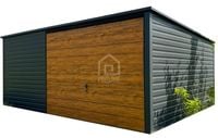 Garaż Blaszany 5x4 Brama uchylna dach Spad w tył PLG176