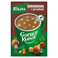 Knorr Gorący Kubek Borowikowa z grzankami 15 g x 10 sztuk