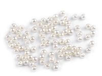 PEREŁKI KORALIKI PERŁY DO RĘKODZIEŁA BRANSOLETEK GLANCE PERŁOWE 4MM 50SZT