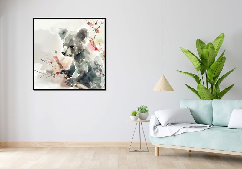 Plakat 100x100cm Akwarelowa Koala zdjęcie 4