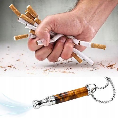 Naszyjnik Do Rzucania Palenia Oddechowy Cichy Nie Gwizda Tygrysie oko Stal na Arena.pl