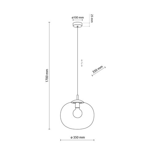 VIBE GRAPHITE LAMPA WISZĄCA 1  350 na Arena.pl