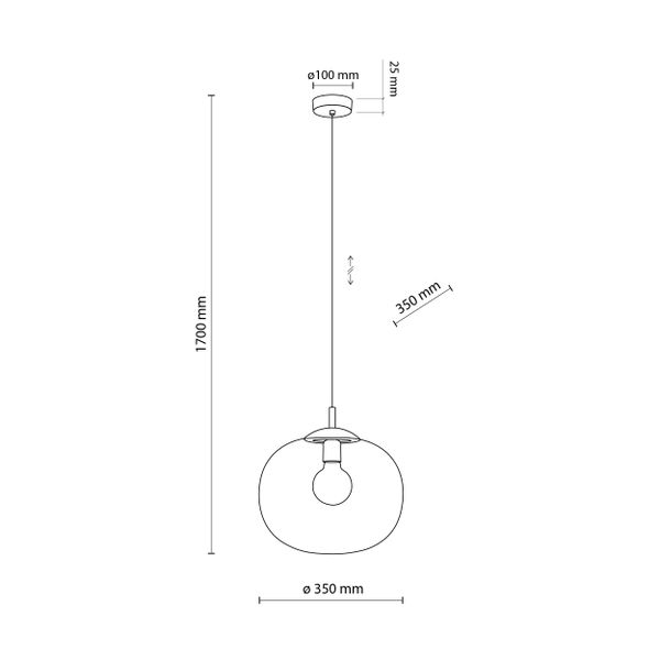 VIBE GRAPHITE LAMPA WISZĄCA 1  350 zdjęcie 5