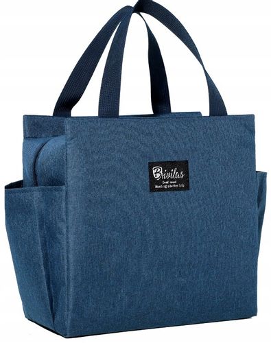 Torba termiczna izolacyjn piknik obiad Lunch plażę  T35_1_Granatowy na Arena.pl