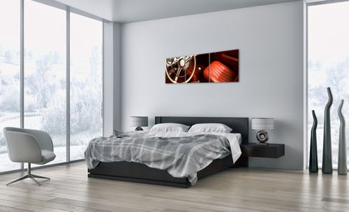 Obraz Na Płótnie - Samochód Retro - 120X40 Cm - Ca120X40-0149 na Arena.pl