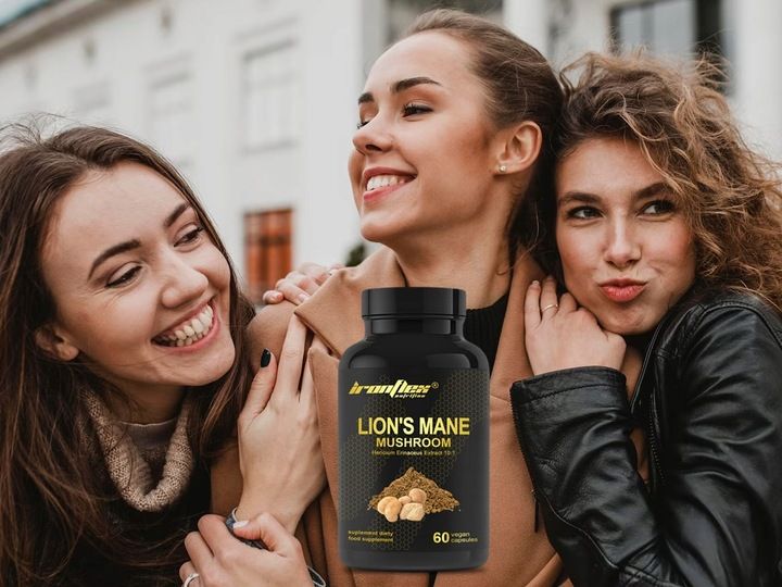 IRONFLEX LION'S MANE 60 kap 500mg SOPLÓWKA JEŻOWATA 10:1 KONCENTRACJA STRES zdjęcie 12
