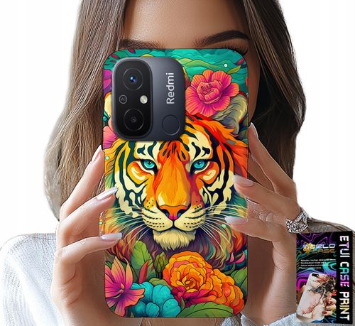 ETUI DO XIAOMI REDMI 12C - ZWIERZĘCE WZORY TYGRYS TYGRYSEK CASE na Arena.pl