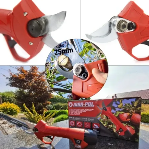 SEKATOR AKUMULATOROWY KOWADEŁKOWY NOŻYCE OGRODOWE ELEKTRYCZNE 2X BATERIA na Arena.pl