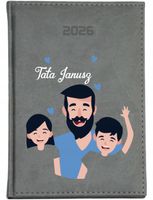 STYLOWY PREZENT DLA TATY personalizowany kalendarz A4 2026 terminarz