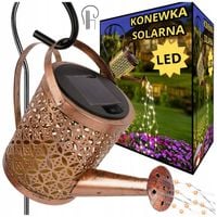 LAMPA OGRODOWA SOLARNA LED WBIJANA KONEWKA XXL CZUJNIK ZMIERZCHU OZDOBNA