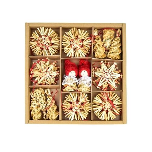 Słomiane ozdoby świąteczne, 38 ozdób na Arena.pl