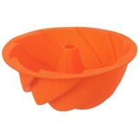 Forma silikonowa do pieczenia babki na babkę babka z kominem foremka kwiat 23,5 cm