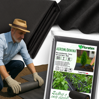 Mocna AGROTKANINA 100g 2x10m CZARNA UV AGROWŁÓKNINA MATA ANTYCHWASTOWA