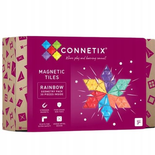 Connetix 30 el. klocki magnetyczne Geometry Pack geometryczne na Arena.pl