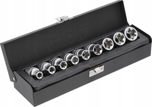 Klucze nasadowe Torx 9szt. 1/2'' - YT-0521 na Arena.pl