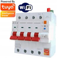 RTX Bezpiecznik 4P 63A Regulowany Tuya WiFi