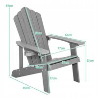 Fotel ogrodowy Leżak z uchwytem na kubek