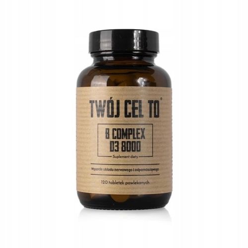 Twój Cel To B COMPLEX D3 8000 witamina z grupy B kompleks - 120 tabletek na Arena.pl