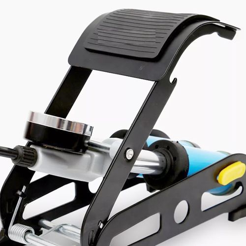 Pompka nożna dwutłokowa do samochodu roweru z manometrem 10 BAR na Arena.pl