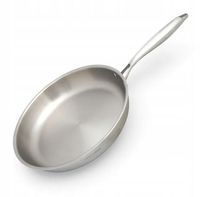 Patelnia stalowa Masterpan 24cm Tri-Ply 3-warstwowa, indukcja, gaz. Premium