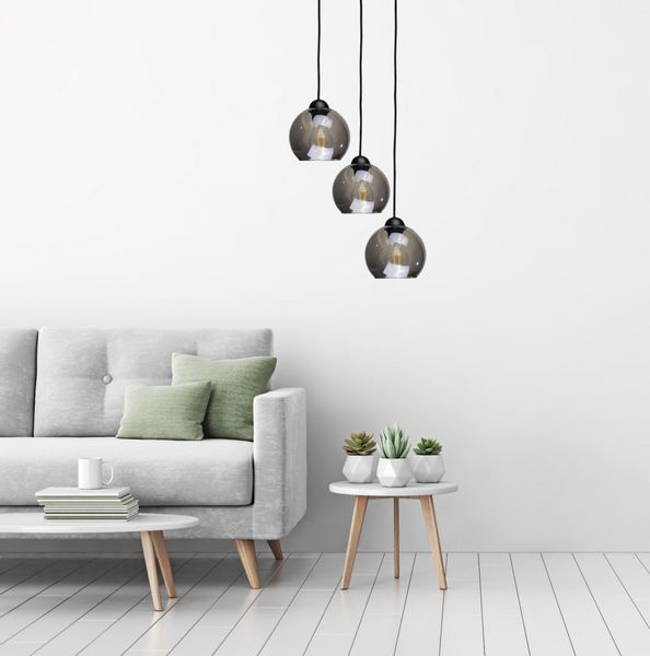 Lampa wisząca 3xE27 YUNO BLACK zdjęcie 2