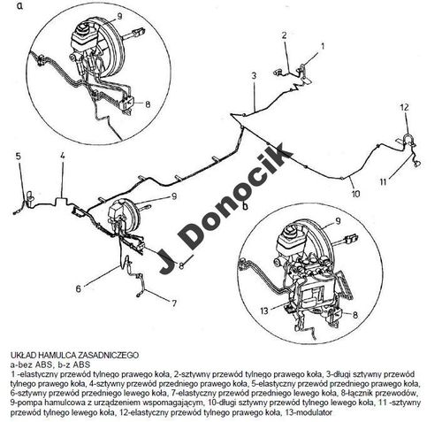 Daewoo Lanos - Zestaw przewodów hamulcowych sztywnych miedzianych na Arena.pl