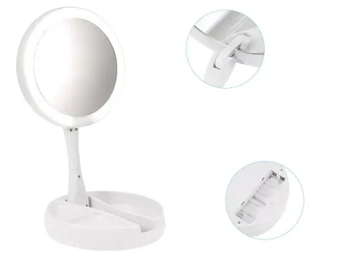 Lusterko podświetlane LED obrotowe powiększające na Arena.pl