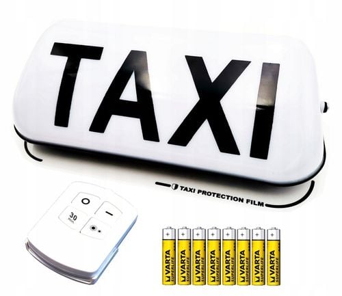 LAMPA KOGUT TAXI LED NA PILOTA + FOLIA OCHRONNA na Arena.pl