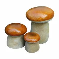 kamienie ogrodowe grzybki zestaw 3 sztuki prezent