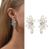 Kolczyki srebrne na SZTYFT z cyrkoniami kamieniami ślub WESELE studniówkę