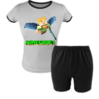 Krótka Piżama dziecięca Minecraft