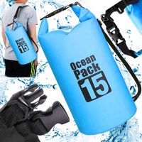 WOREK WODOODPORNY WODOSZCZELNY KAJAK TORBA PLECAK TURYSTYCZNY 15L NIE