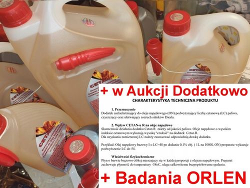 CETAN R - 1Litr = VERVA na 1000 Litrów ON + Karta Charakt. i Bad. Orlen na Arena.pl