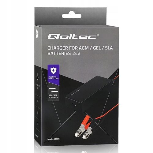 Ładowarka Qoltec do AGM GEL STD | Prostownik 24V 2A 48W na Arena.pl