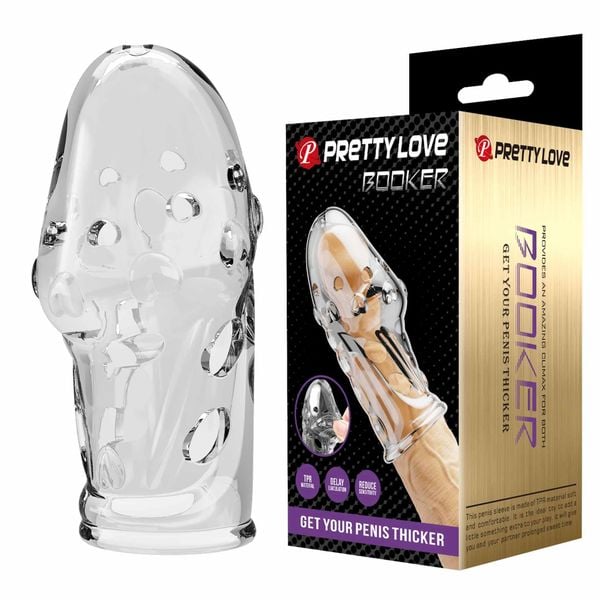Pretty Love Penis Sleeve – Booker (Clear) zdjęcie 1