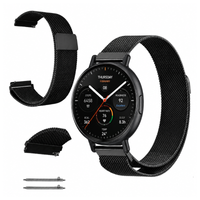 Pasek do AMAZFIT BALANCE 2 metalowy bransoleta opaska 22mm czarny trwały