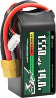 Akumulator Lipo 4-ogniwowy 14.8V 1550mAh 100C Złącze XT60 78X38X29 mm 180g