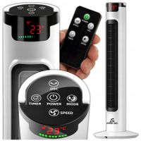 WENTYLATOR KOLUMNOWY STOJĄCY PODŁOGOWY DUŻY WIATRAK CICHY TIMER PILOT 98cm