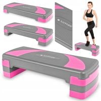 STEP do ćwiczeń fitness 3 STOPNIE do aerobiku DUŻY 78CM regulowany