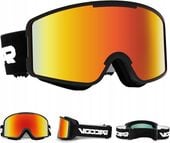 Vgooar Gogle narciarskie okulary z cylindrycznymi soczewkami,ochrona UV100%