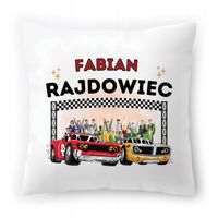 Poduszka Dla Fabiana Na Urodziny Ze Zdjęciem Na Prezent Biała 40X40 Cm